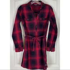 Eddie Bauer Plaid Flannel Shirtdress